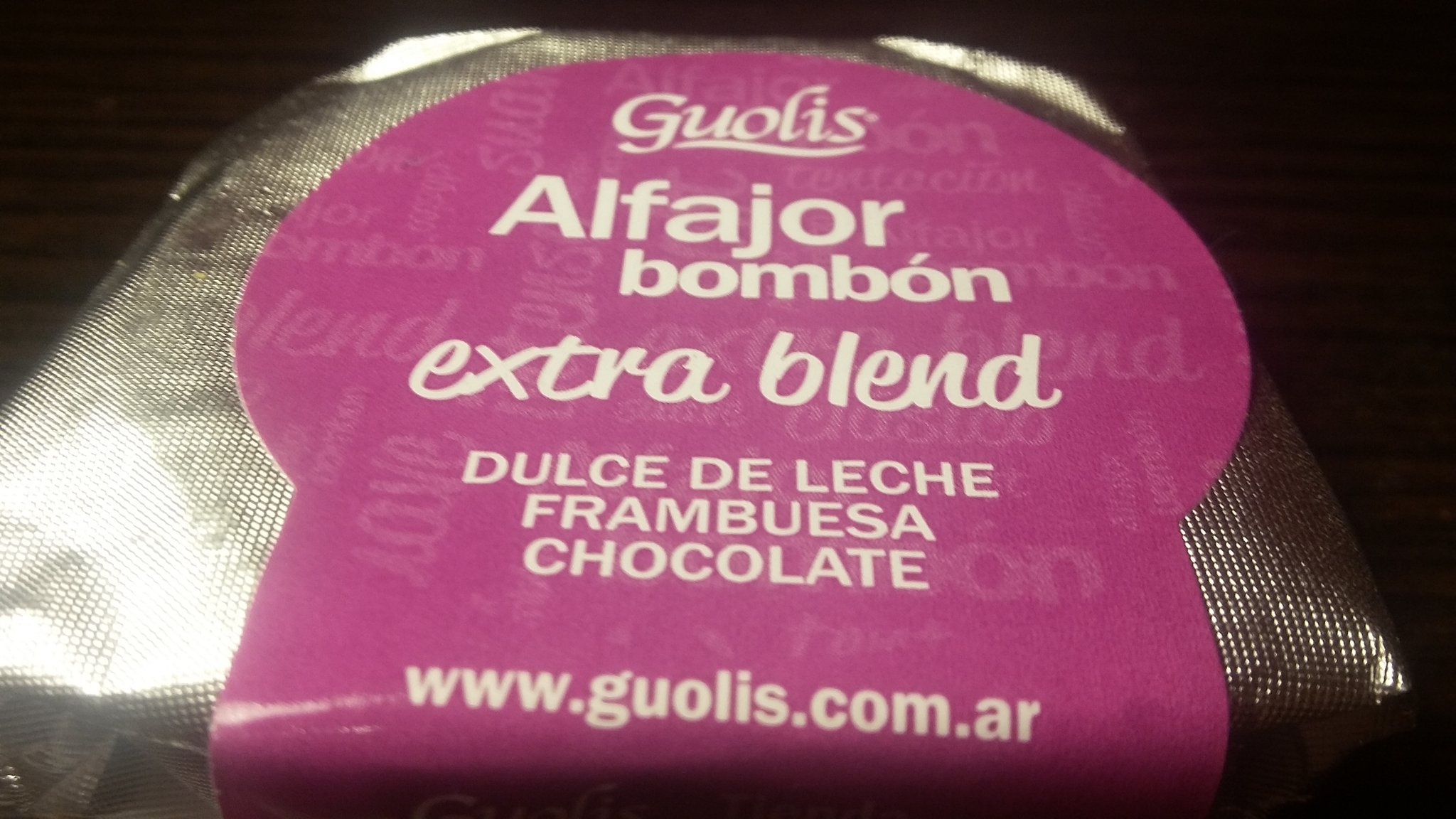 alfajor guolis de frambuesa